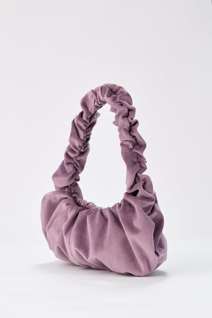 Pleated Shoulder Bag - Lilac