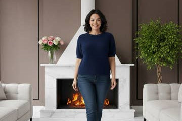 Alpaca baby angora knit jumper - jqwholesale.com