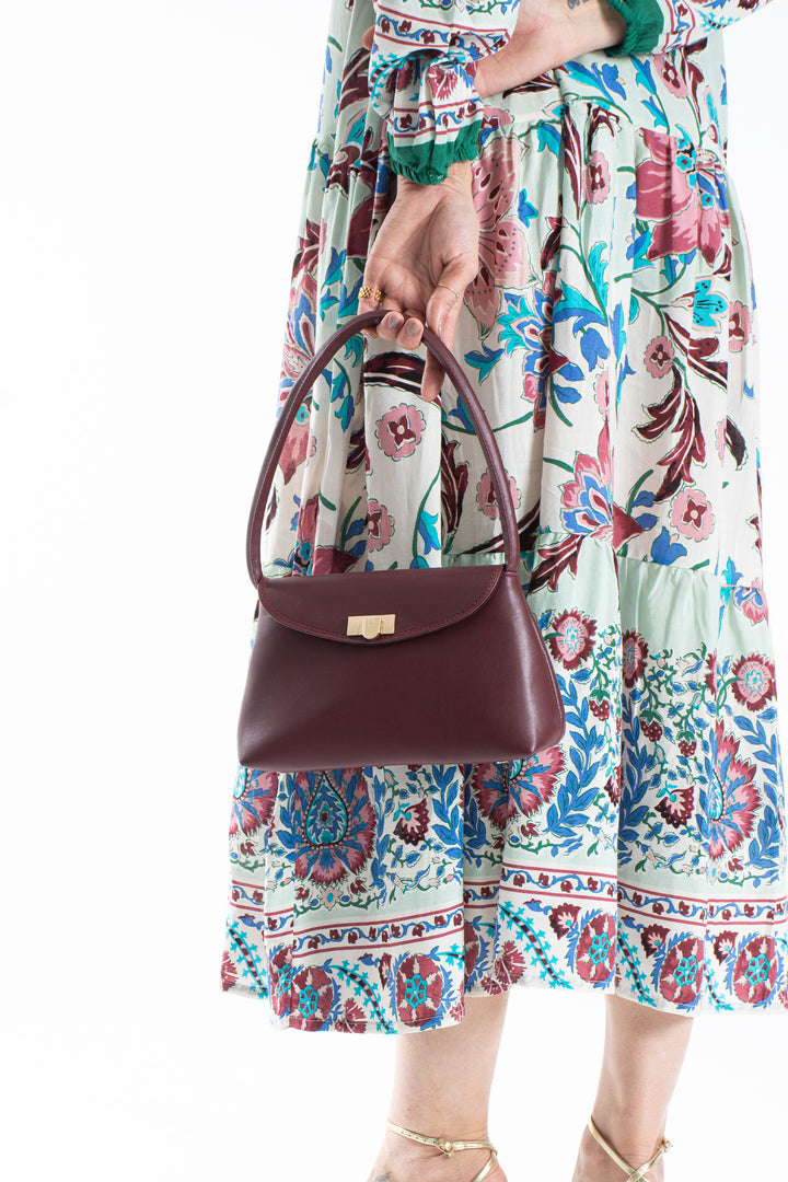 Womens Viscose Bohemian Floral Maxi Dress