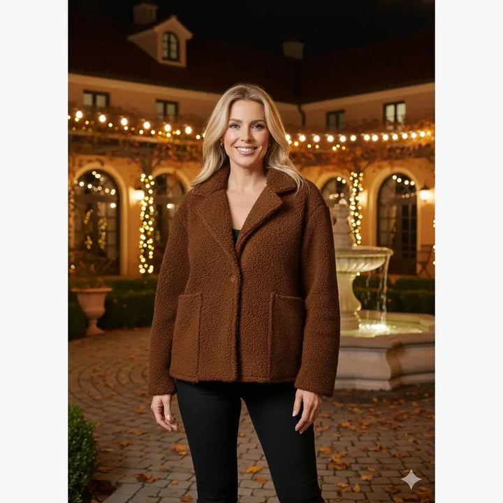 Teddy Boucle 2 Pocket Coat - jqwholesale.com