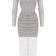 Diana Shimmery Mesh Midi Dress - Grey