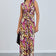 Sleeveless Twist Wrap Maxi Dress in Yellow Leopard print