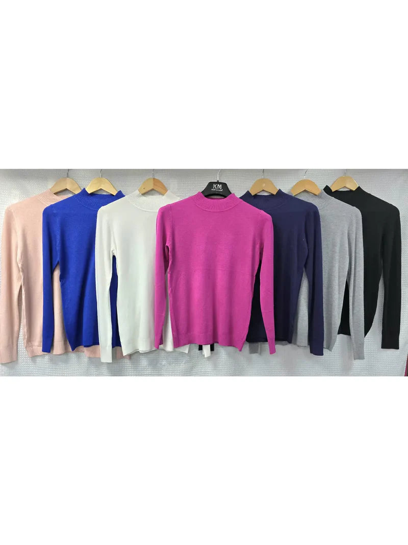 (2p. Pack) Classic Turtle Neck Knit Sweater - jqwholesale.com
