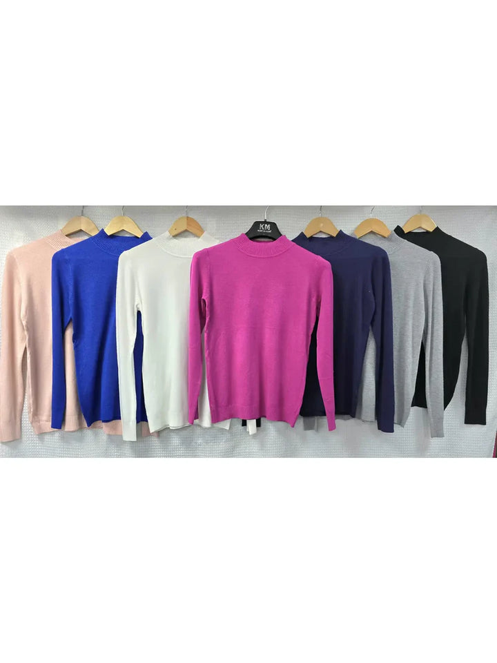 (2p. Pack) Classic Turtle Neck Knit Sweater - jqwholesale.com