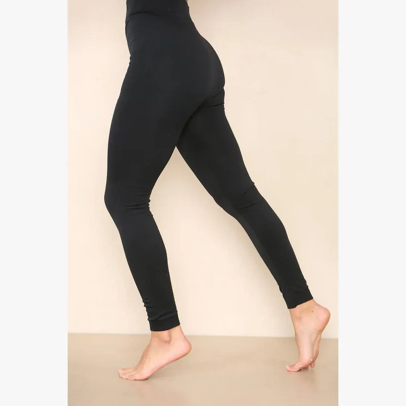 (6P.PACK) Plus Sized Fleece Lined Leggings - jqwholesale.com