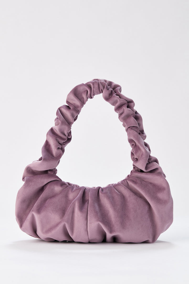 Pleated Shoulder Bag - Lilac