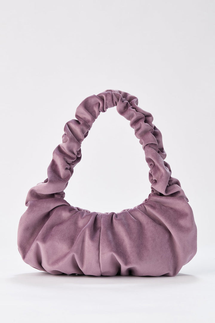 Pleated Shoulder Bag - Lilac