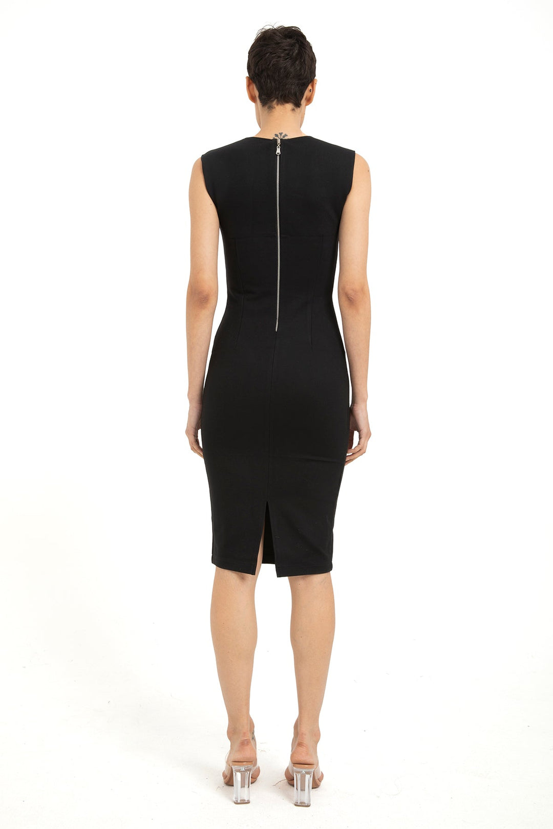 Women’s Sleeveless Ponte Midi Dress