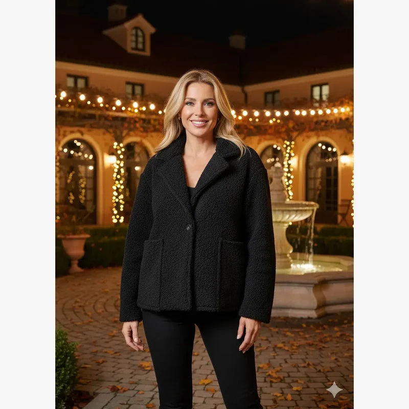 Teddy Boucle 2 Pocket Coat - jqwholesale.com