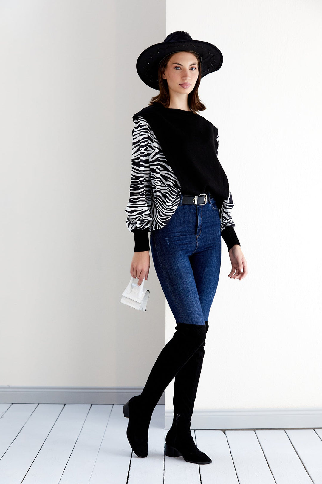 Wild Zebra Oversized Knit Jumper - jqwholesale.com