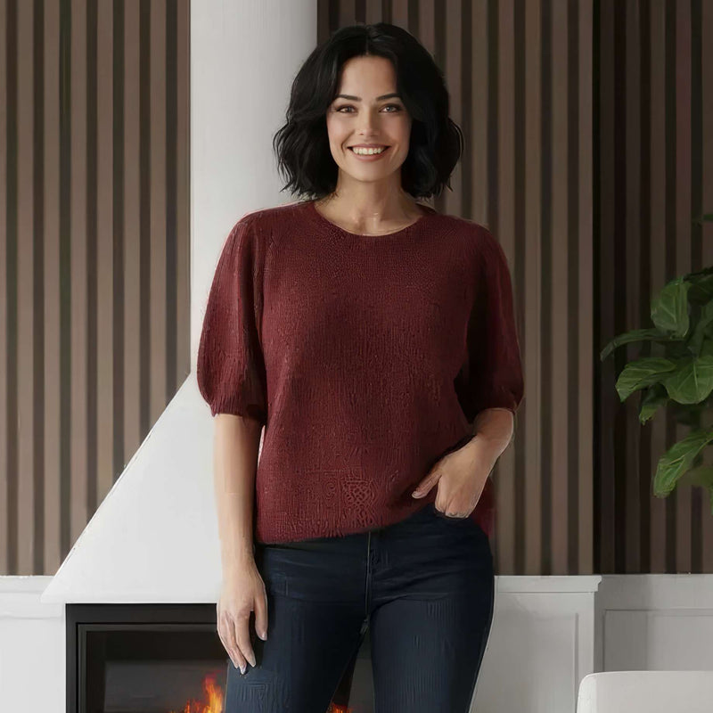 Alpaca baby angora knit jumper - jqwholesale.com