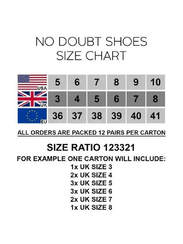 SIZE CHART - FAIRE AND JQ