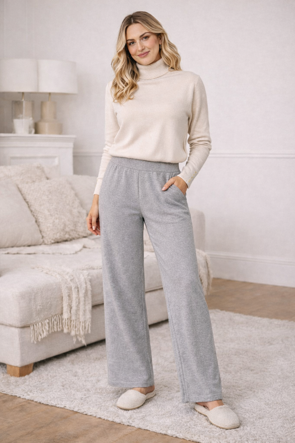 Luxe Loungewear Wide Leg Trousers (2p.pack)