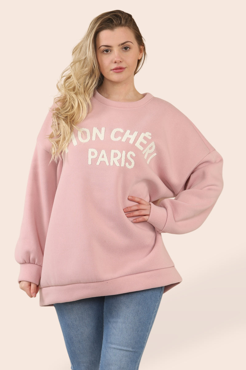 Mon Cheri Paris Cotton Sweat Top - jqwholesale.com