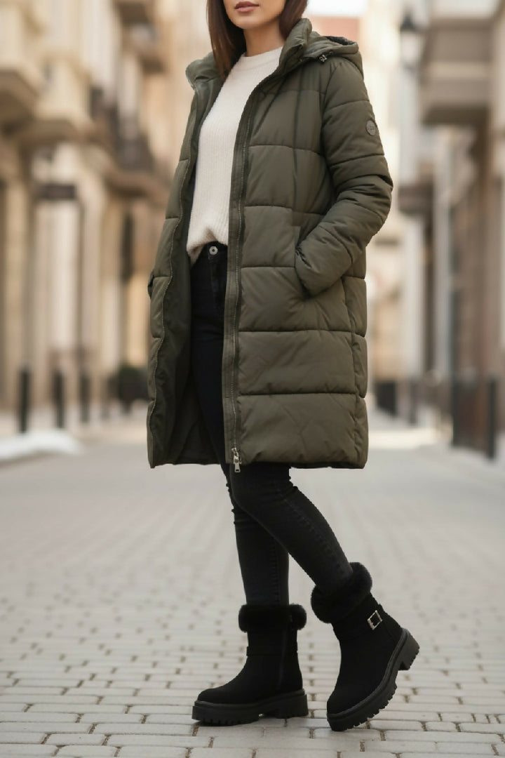 Black Faux Fur Collar Buckle Ankle Boot (PACK OF 12 PAIRS UK3-UK8) - jqwholesale.com