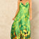 Cami maxi dress in Green print