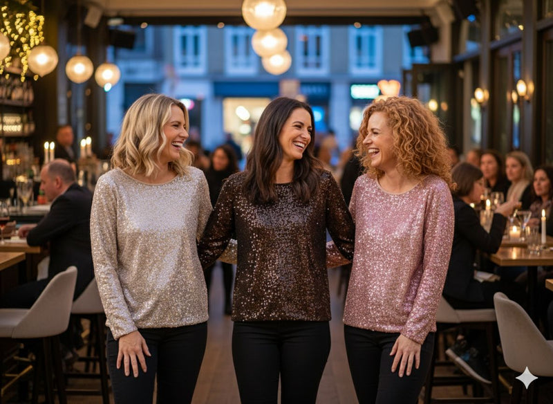 Sienna Sequin Sparkle Blouse