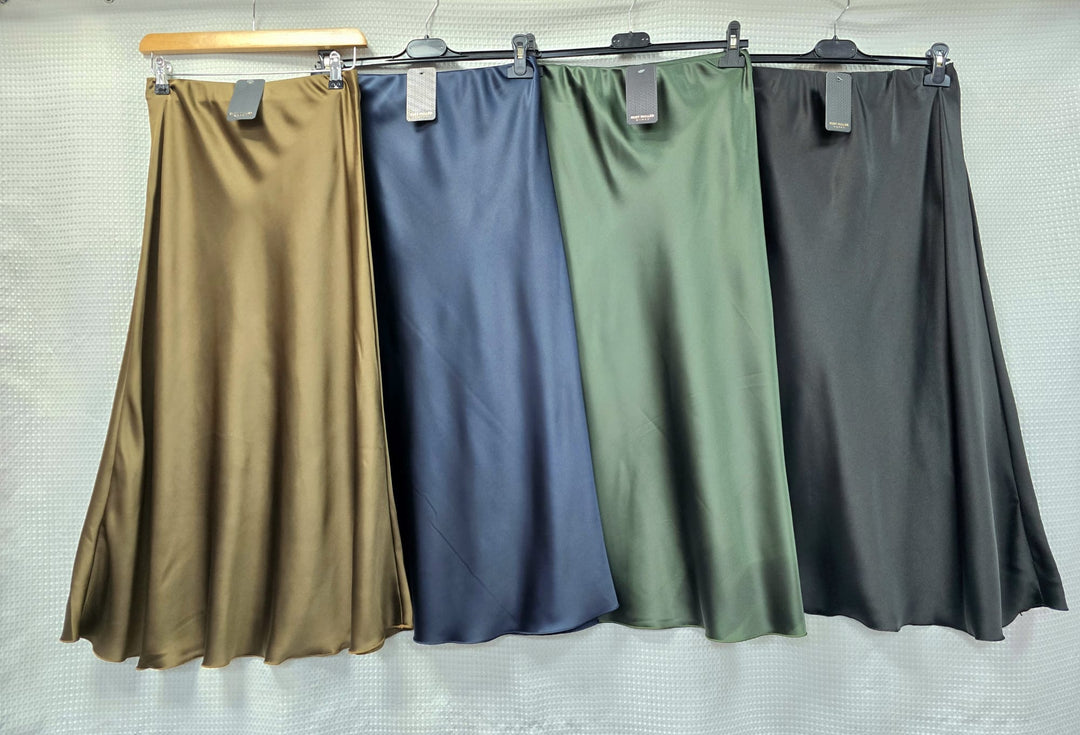 Satin Plain Skirt - jqwholesale.com