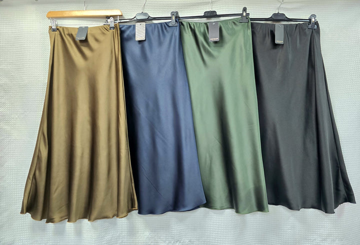 Satin Plain Skirt - jqwholesale.com