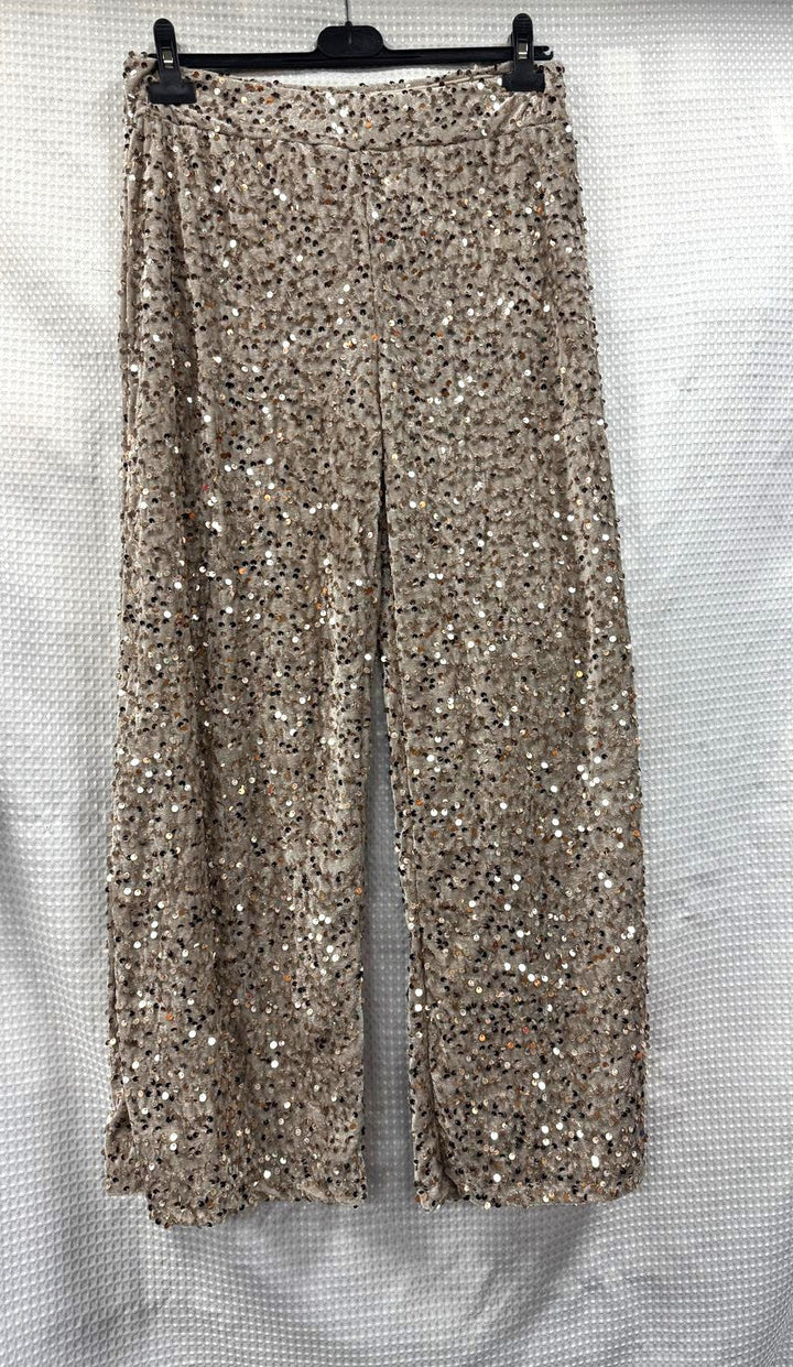 Sequin Wide Leg Trousers - jqwholesale.com