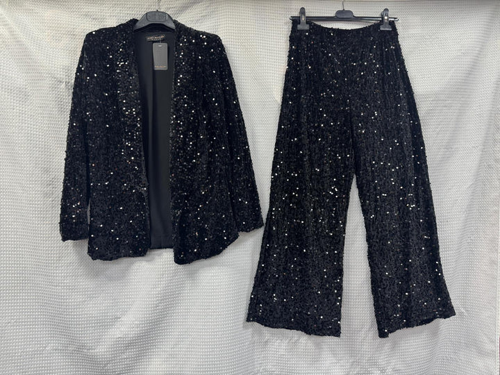 Sequin Wide Leg Trousers - jqwholesale.com