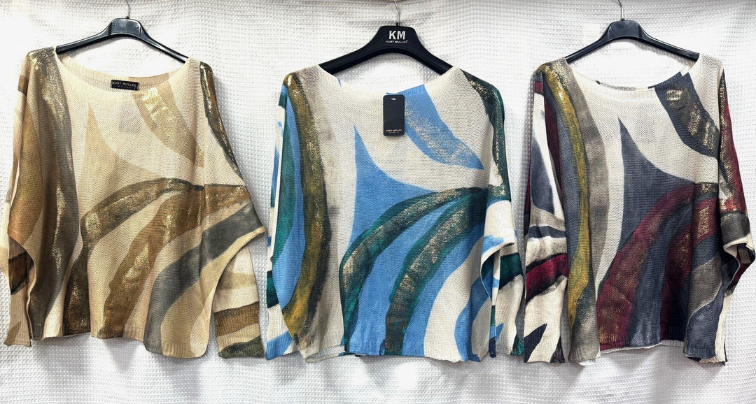 Amber Gold Metallic Fine Mesh Knit - jqwholesale.com