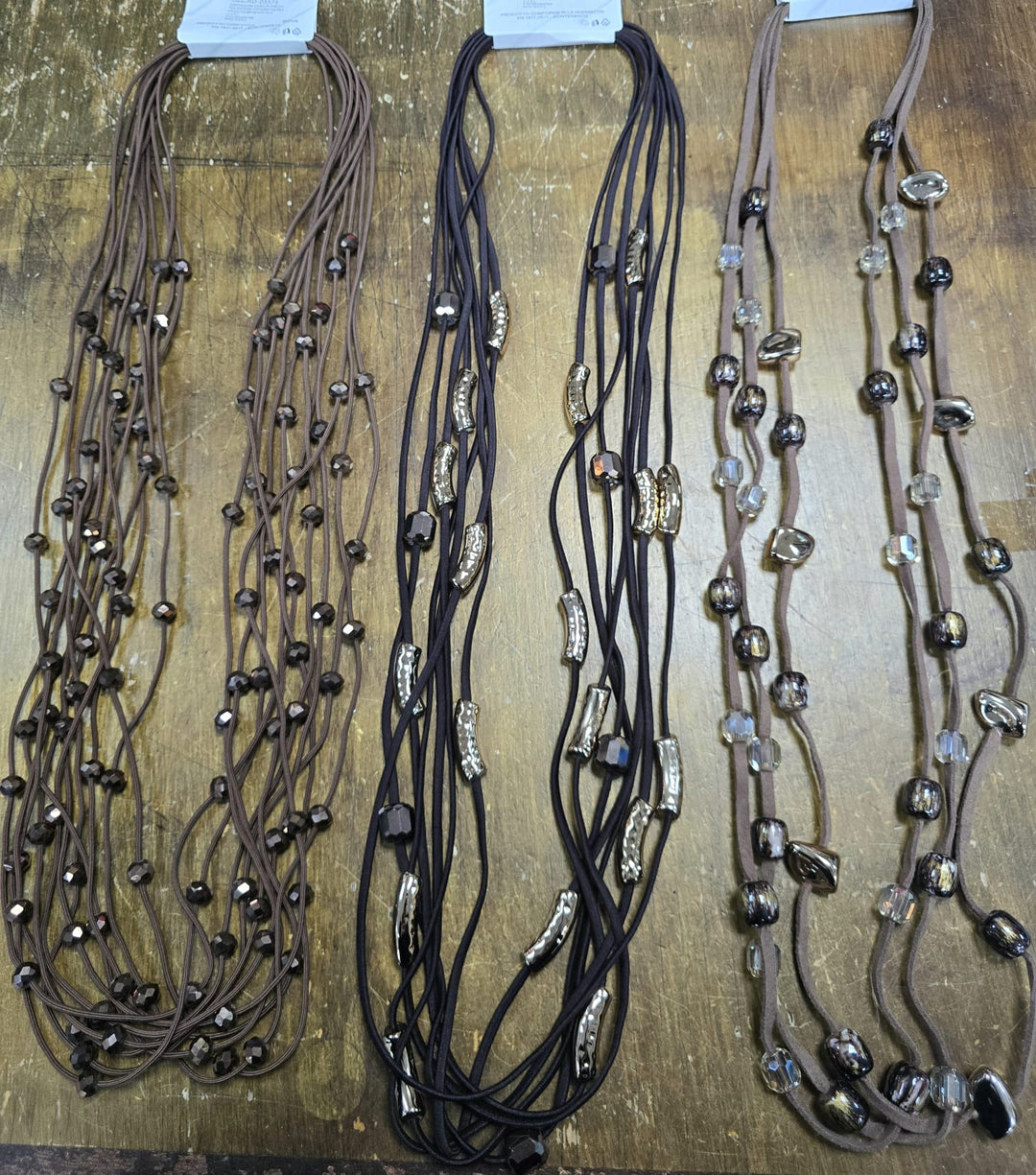 Multi Strand Bead Necklace - jqwholesale.com