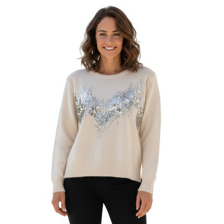 Sequin Wave Wool Blend Jumper (2p.pack) - jqwholesale.com