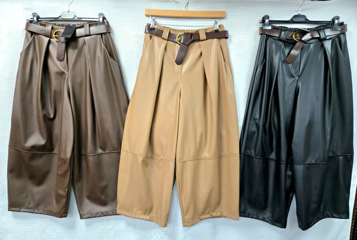 Barrell PU Leather look Trousers