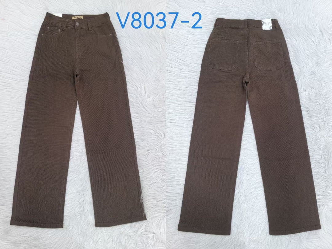 Chocolate Wide Leg Voggo Jeans (5p.pack)