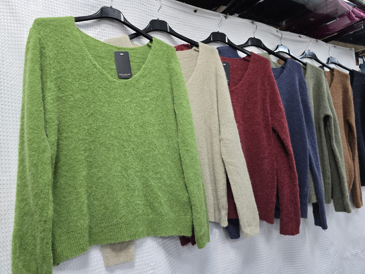 V Neck Alpaca Soft Touch Knit