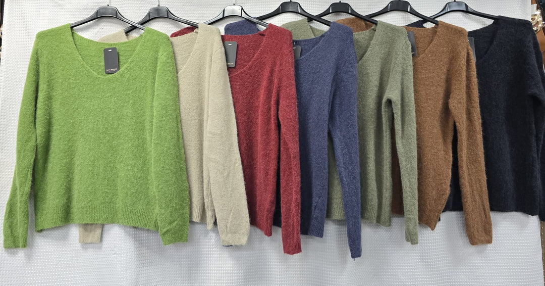 V Neck Alpaca Soft Touch Knit