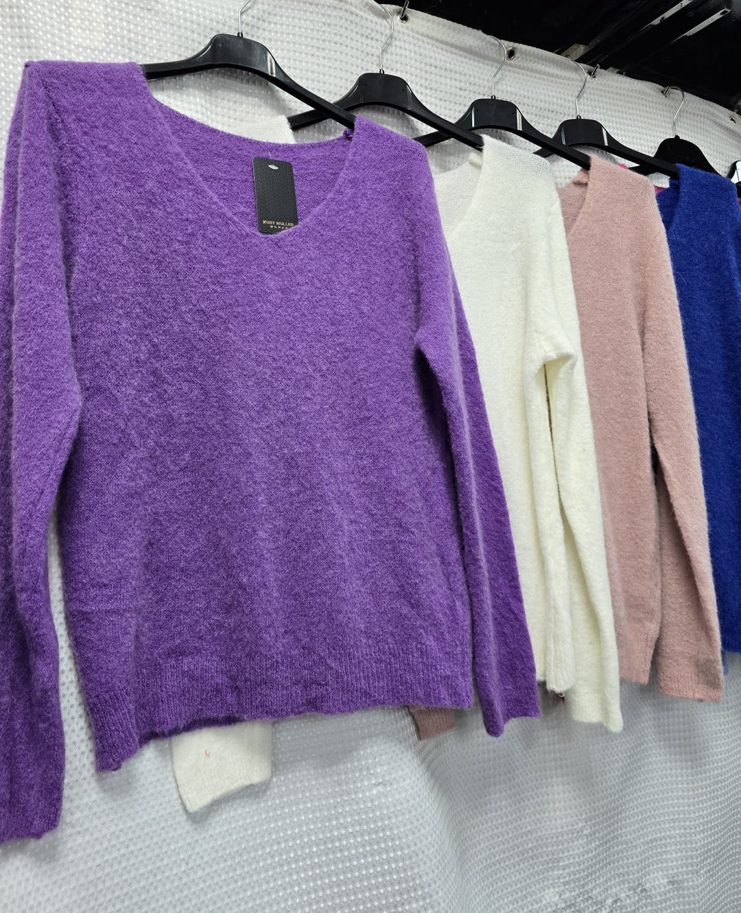 V Neck Alpaca Soft Touch Knit