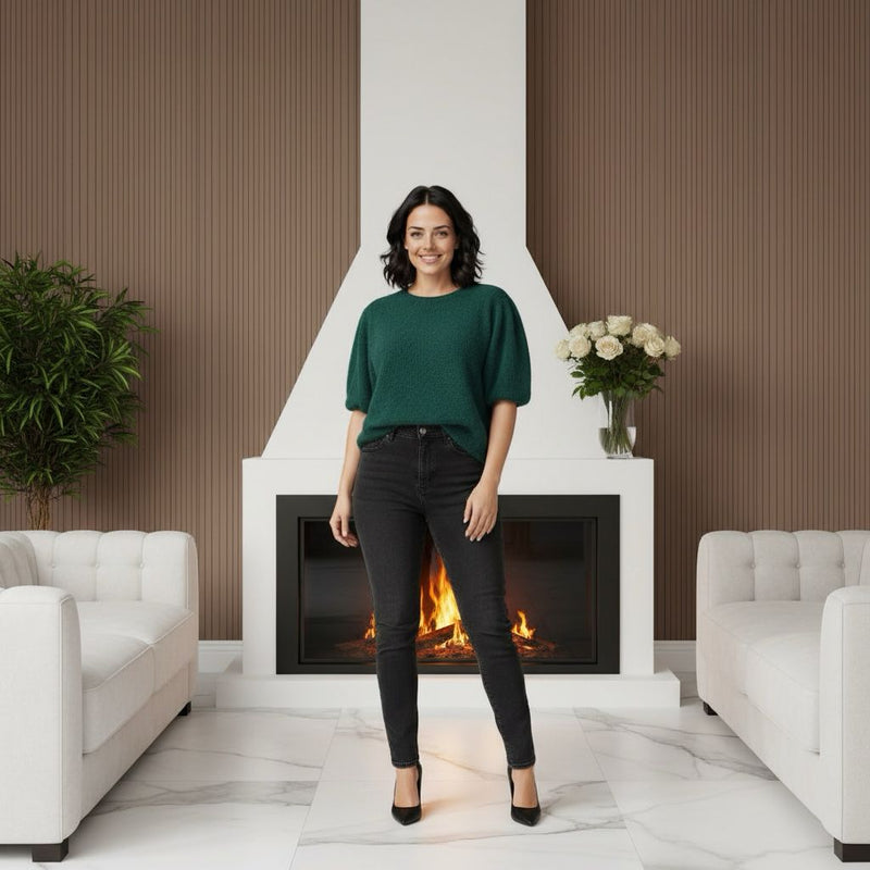 Alpaca baby angora knit jumper - jqwholesale.com