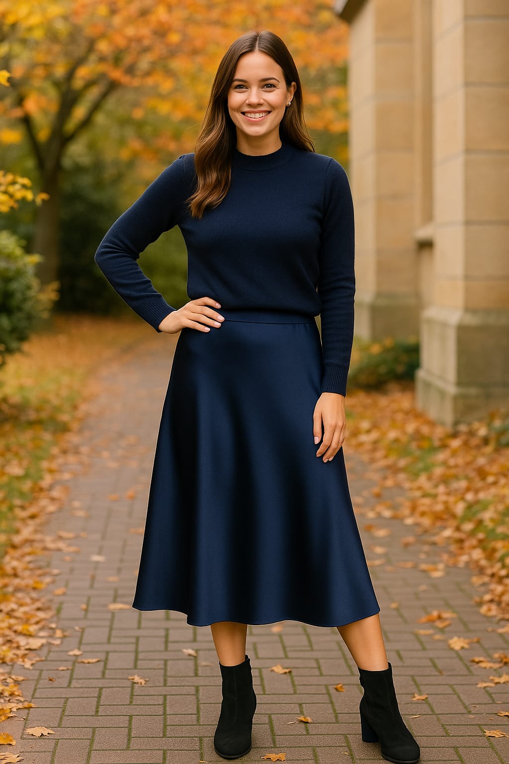 Satin Plain Skirt - jqwholesale.com