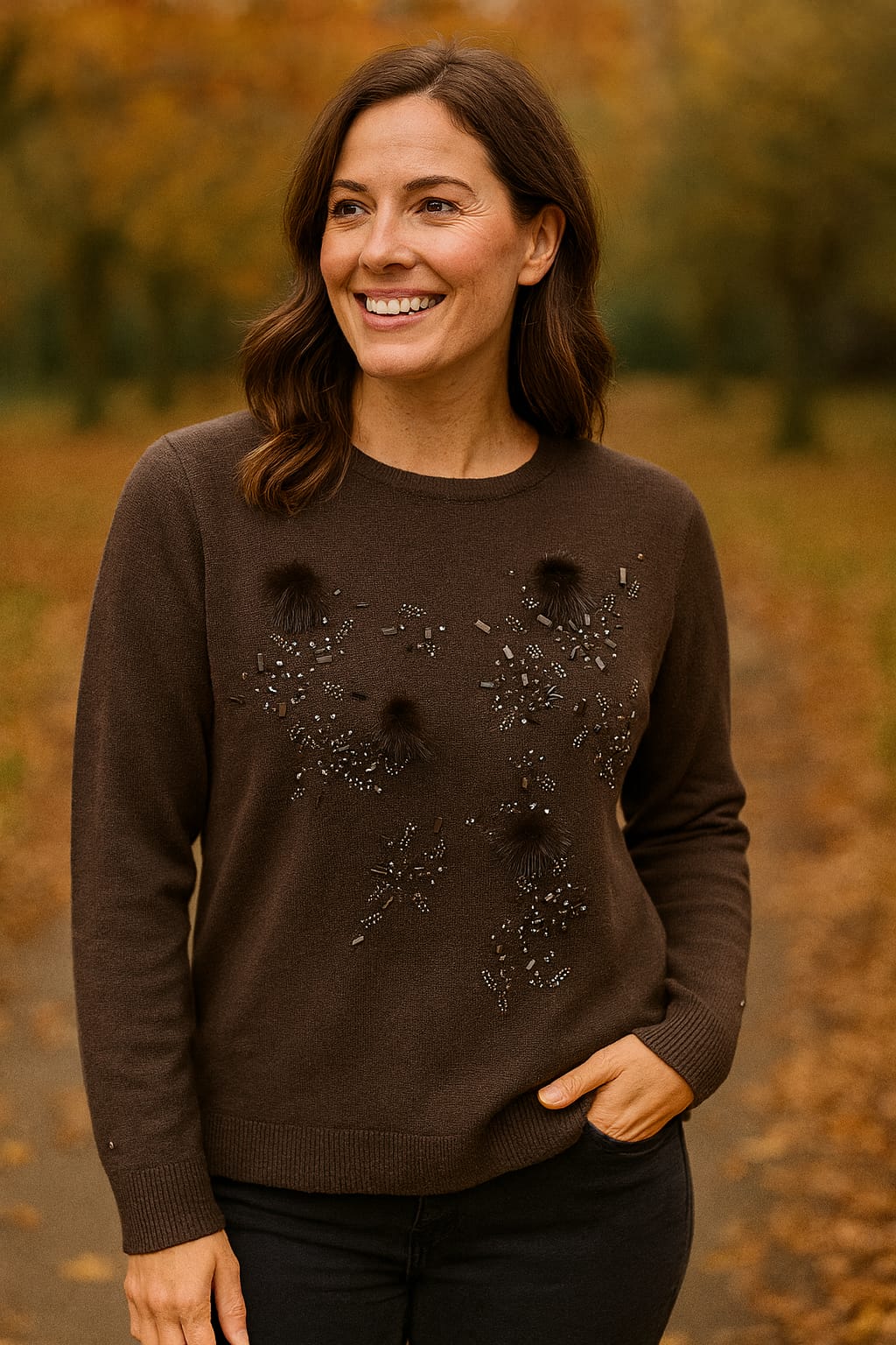 Pom Crystal Burst Knit Jumper (2p.pack) - jqwholesale.com