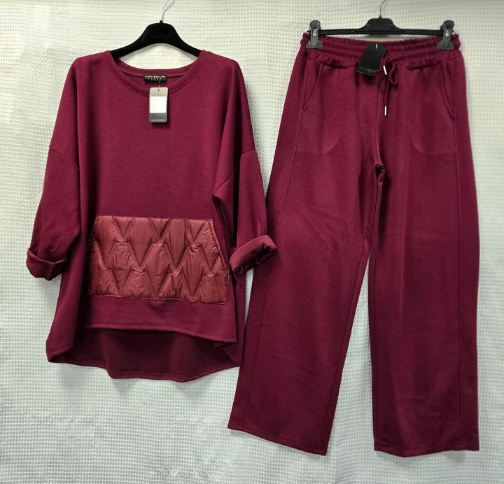 Scuba Side Seam Wide Leg Trousers - jqwholesale.com