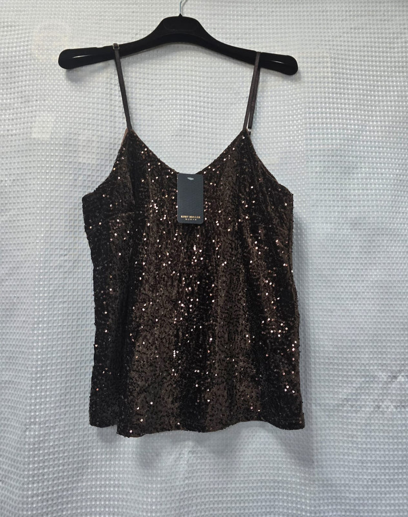Sequin Strappy Camisole Vest