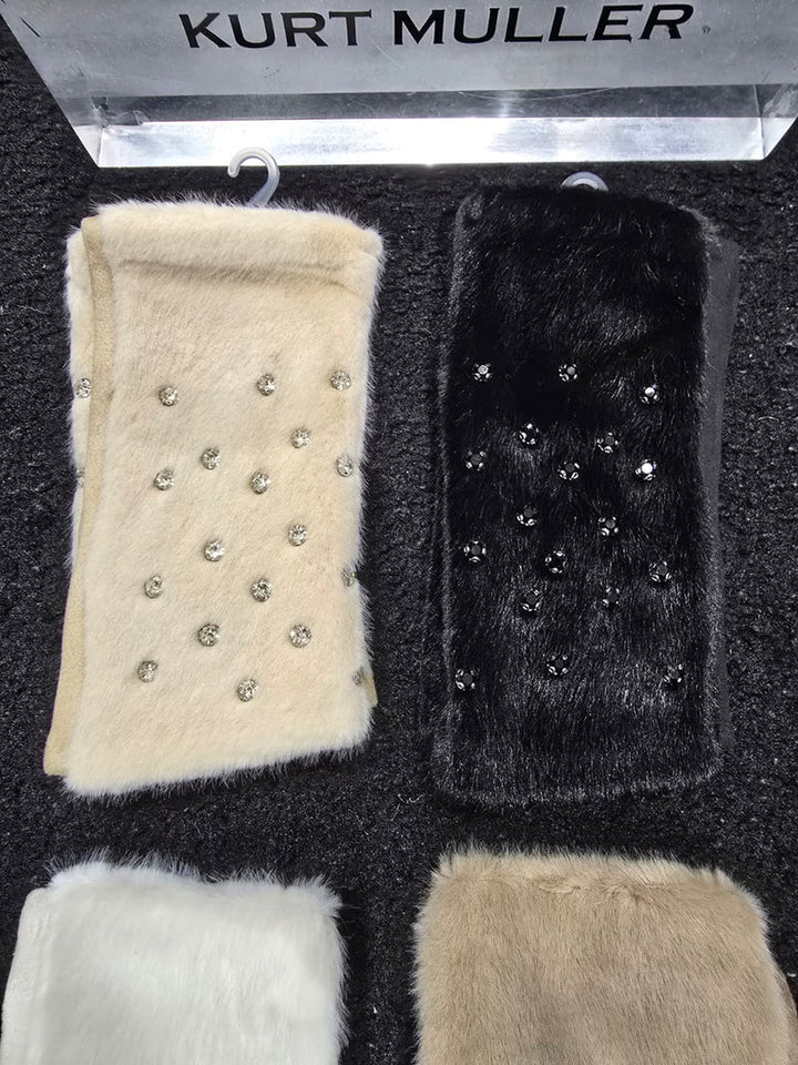Crystal Fingerless Gloves