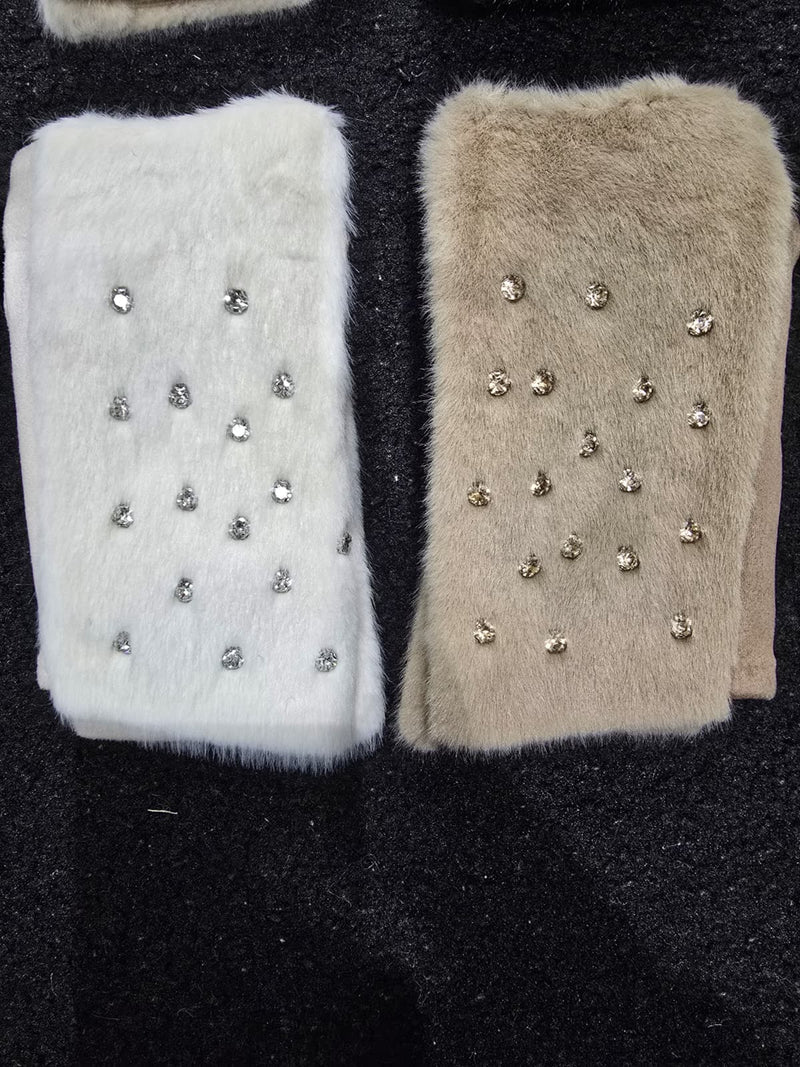 Crystal Fingerless Gloves