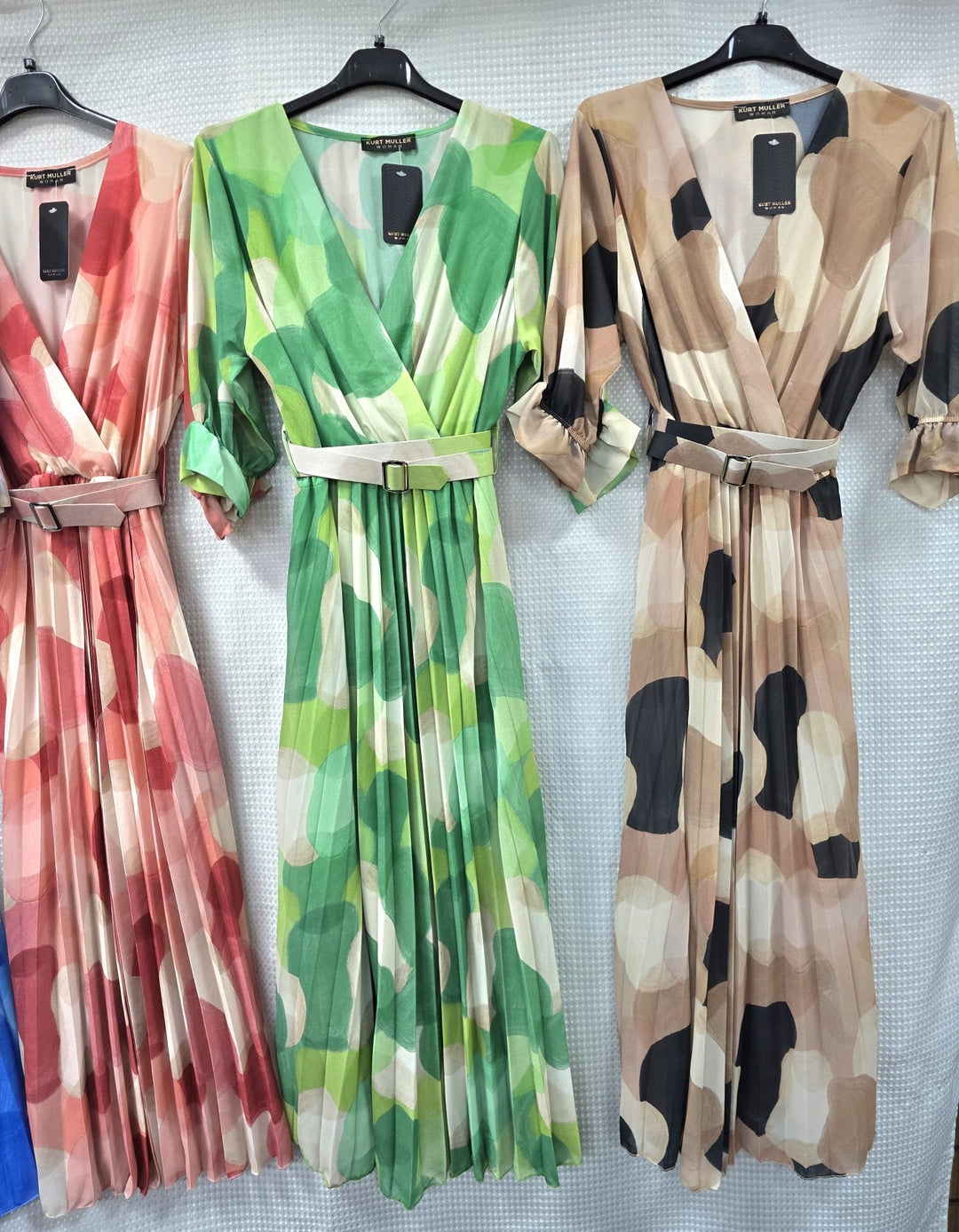 Lola V Neck Belted Pleated Maxi Dress (2p.pack)