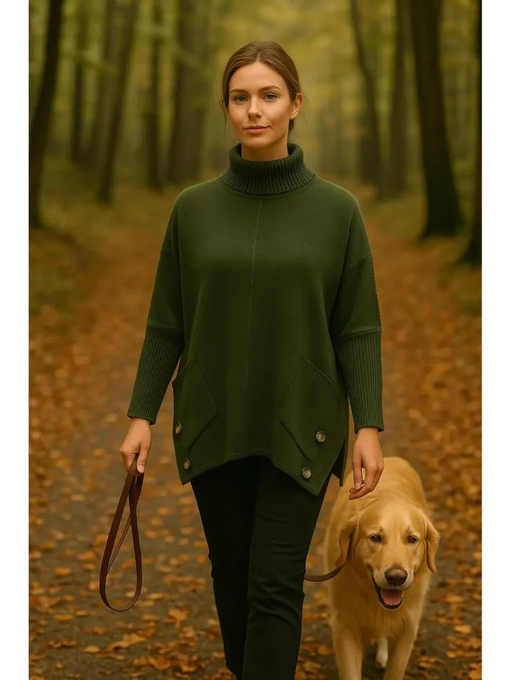 High Low Button Pocket Knit Jumper (2p.pack) - jqwholesale.com