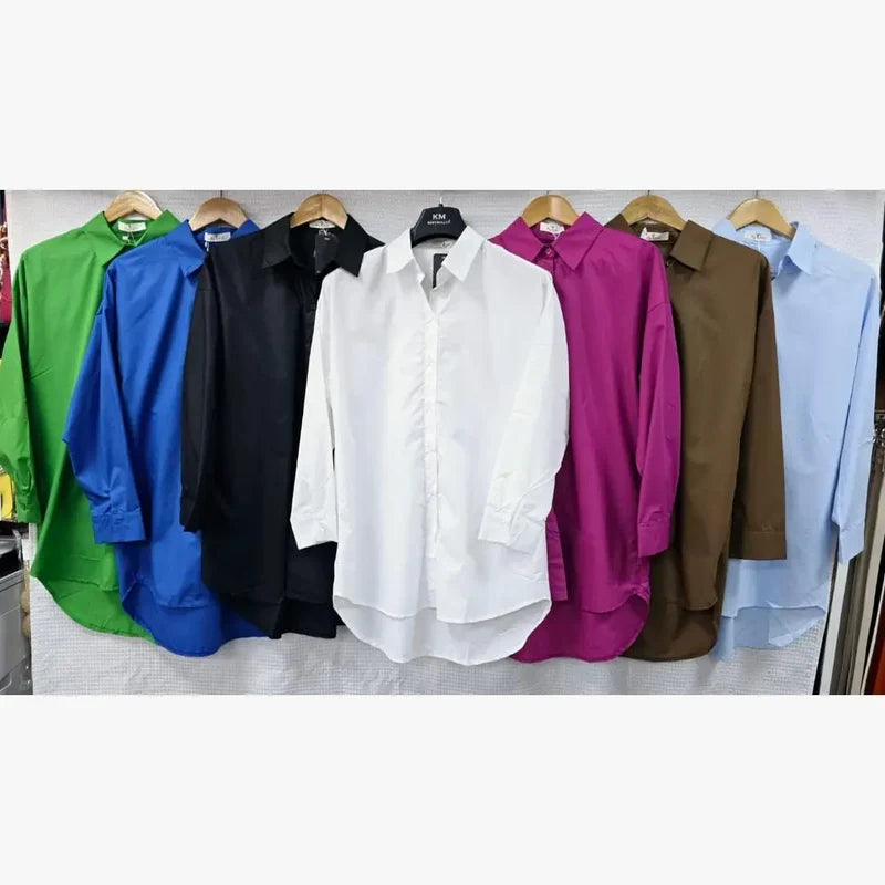 (2P.PACK) Pure Cotton Layering Shirt - jqwholesale.com