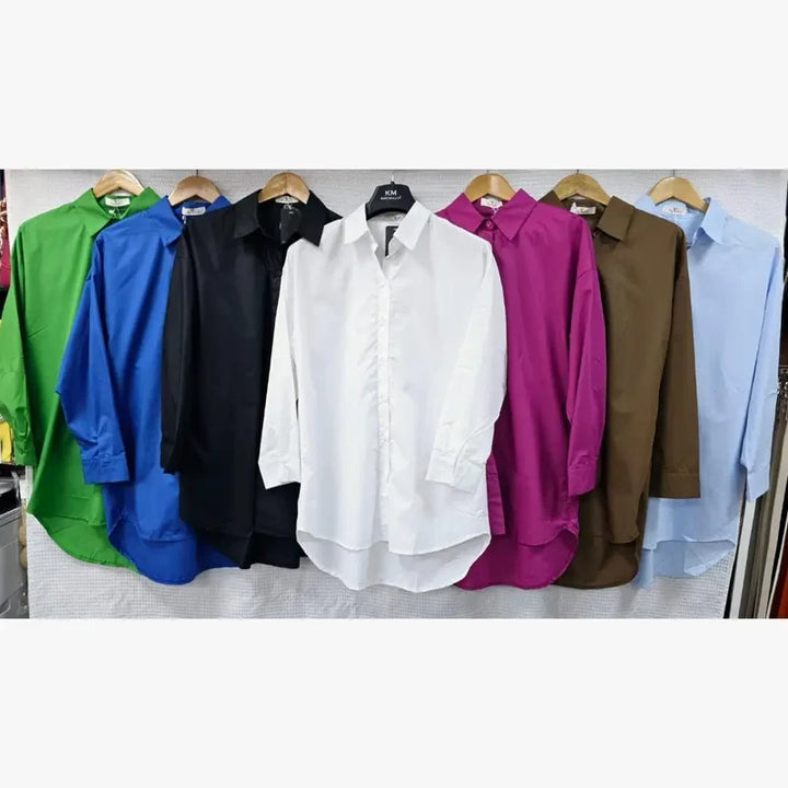 (2P.PACK) Pure Cotton Layering Shirt - jqwholesale.com