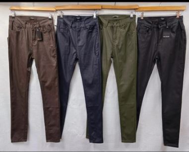 Vegan Leather Look Bi stretch Jeans (5p.pack) - jqwholesale.com