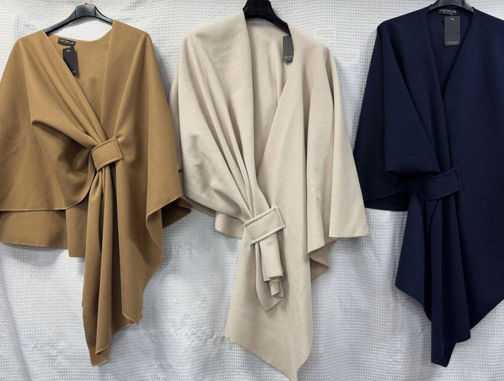 Knot Wrap Cape Poncho Style - jqwholesale.com