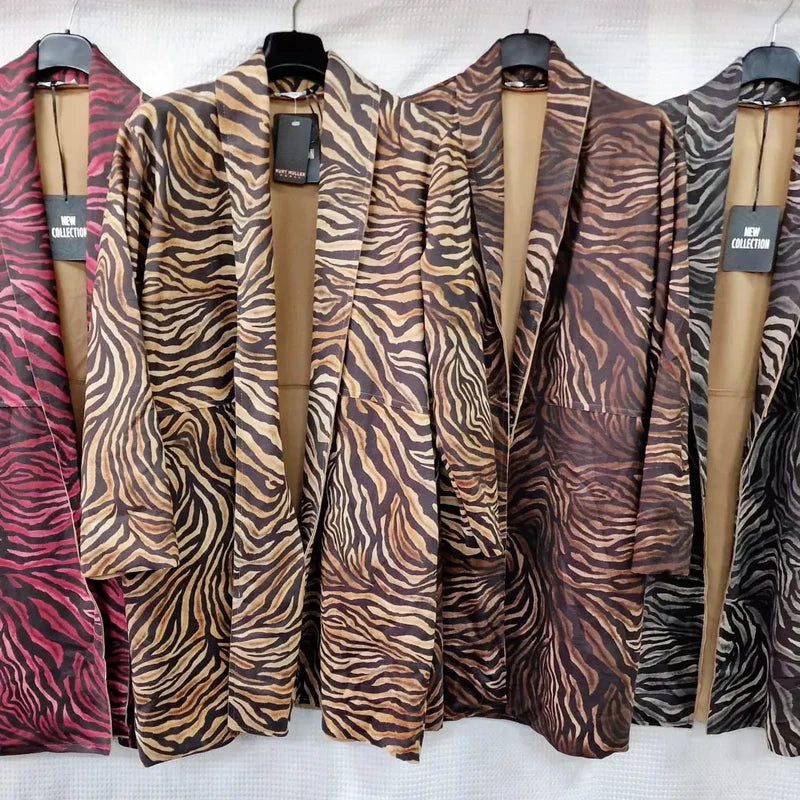 Zuri Zebra Soft Suedette Coat - jqwholesale.com