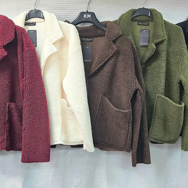 Teddy Boucle 2 Pocket Coat - jqwholesale.com