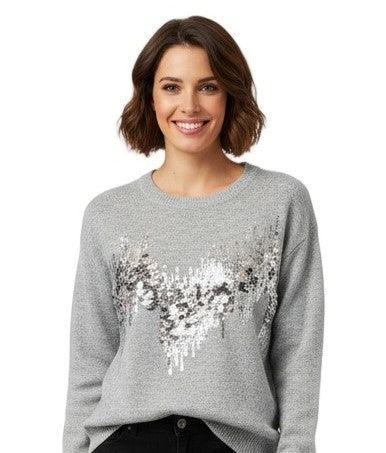 Sequin Wave Wool Blend Jumper (2p.pack) - jqwholesale.com