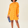 Oversize Shirt Mini Dress in Orange